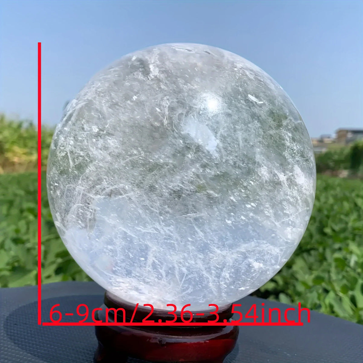 1pc Large Elegant Clear Quartz Crystal Sphere,Polished Ball,Home Decor and Gift, Unique Gift,Crystal Craft Collection